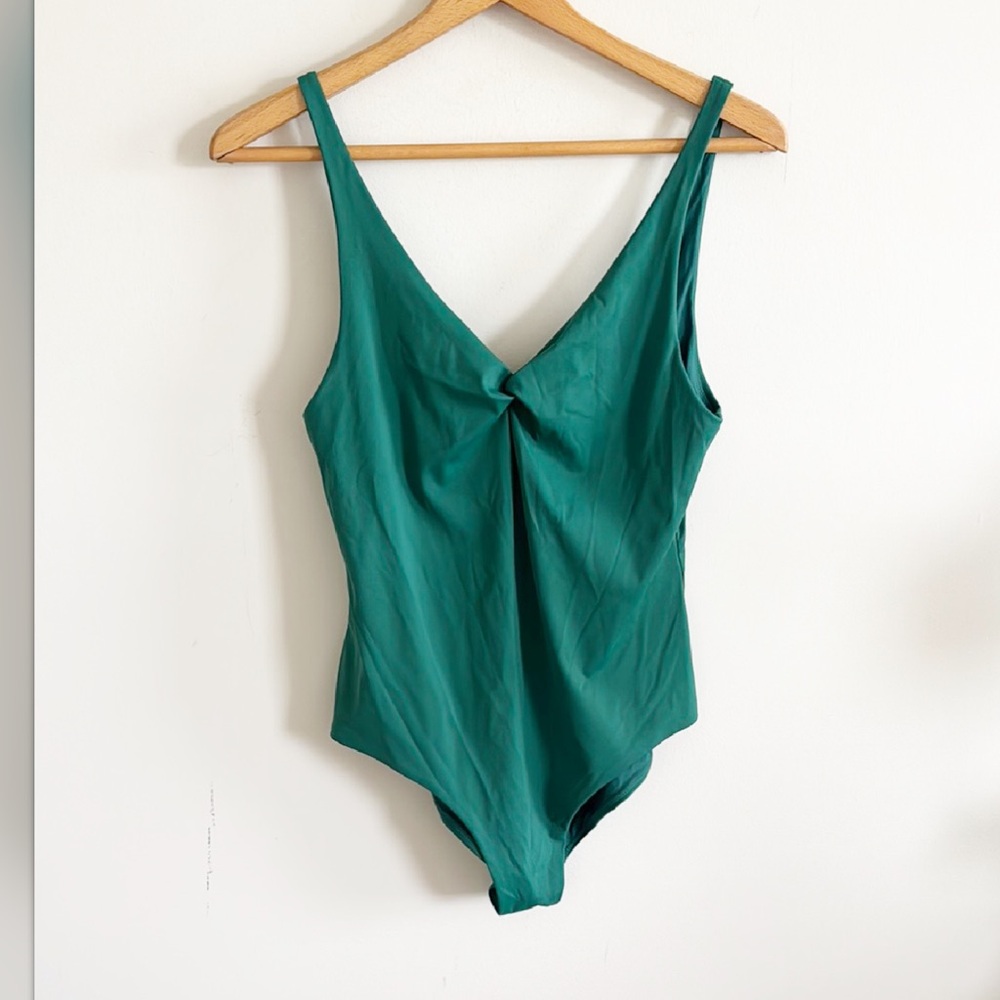 COS Green Women Swim One Piece